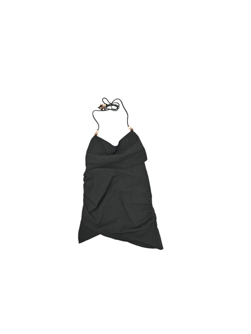 Kulani Kinis Ruched Side Mini Dress in Twilight Black